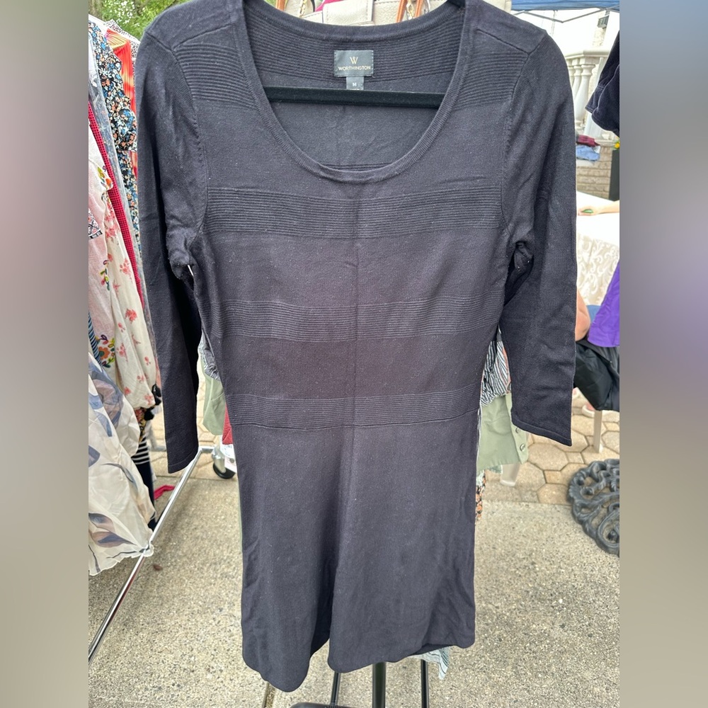 Worthington Classic Black Knit Top